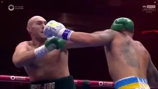 Thumbnail: Oleksandr Usyk breaking Tyson Fury's guard