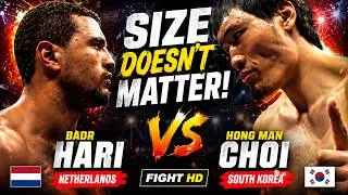 Thumbnail: BADR HARI (NETHERLANDS) VS HONG MAN CHOI (SOUTH KOREA) | SIZE DOESN'T MATTER FIGHT HIGHLIGHTS HD