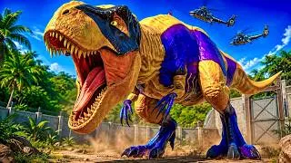 Thumbnail: WOLVERINE T-Rex vs DEADPOOL King Shark in Jurassic World Evolution! 🦖