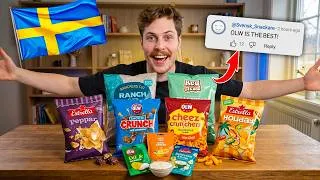 Thumbnail: Trying YOUR FAVOURITE Swedish Chips For The First Time