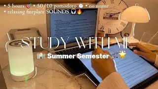 Thumbnail: A new semester at MED SCHOOL 🏫🌟 | 5 hrs study session - 50/10 pomodoro technique - no music 