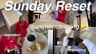 Thumbnail: SUNDAY RESET! *satisfying* summer organizing & cleaning