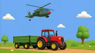 Thumbnail: Helicopter and Tank - Build the Broken Bridge! 🚧 Fun Construction Game for Kids - Compilation