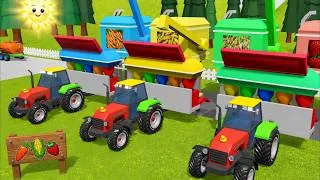 Thumbnail: Colorful Tractor for Kids and the Great Corn Sowing - Traktor dla Dzieci i Sianie Kukurydzy