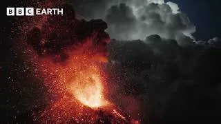 Thumbnail: Drone Captures Huge Volcanic Eruption in HD | BBC Earth Science