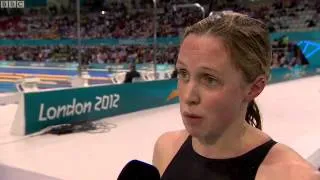 Thumbnail: Hannah Miley 'gutted' not to win medal | BBC Olympics: London 2012