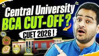 Thumbnail: 🎯CUET 2026 BCA Cutoff 🔥 | Central University List + Expected Safe Score for BCA Admission #bca #cuet