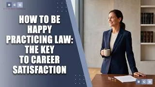 Thumbnail: How to Be Happy Practicing Law: The Key to Career Satisfaction