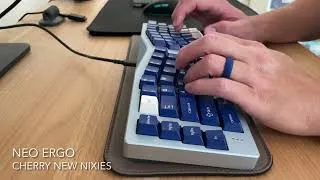 Thumbnail: Neo Ergo | Cherry Clear Top | PP Plate | Typing Sounds