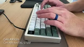 Thumbnail: MX Black With Metal Long Pole | Galaxy65 | FR4 | Typing Sounds