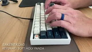 Thumbnail: Bakeneko60 | KeySnap | Soft Holy Pandas | Typing Sounds