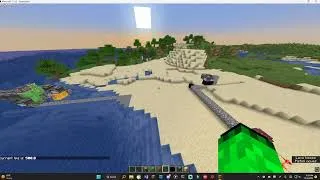 Thumbnail: the most inefficient bridge builder ever in minecraft