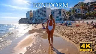 Thumbnail: ☀️ WALKING THE BEST BEACH in Benidorm Spain 🇪🇸 | Feel the Summer All Year Long 🌊 4K Relaxing Walk
