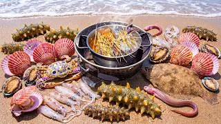 Thumbnail: 🌊 INSANE OCEAN FORAGING: 🐍 River Eel, 🦑 Squid, 🐚 Clam, 🪼 Jellyfish, 🐠 Flatfish & 🥒 Sea Cucumber!