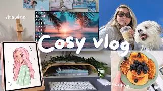 Thumbnail: Learning to enjoy the little things in my late 30s ☕ Cosy Creative vlog