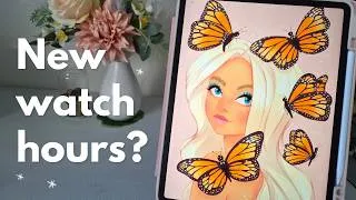 Thumbnail: YouTube is changing monetization!🙉🌟 Let's talk about it whilst I draw on the iPad