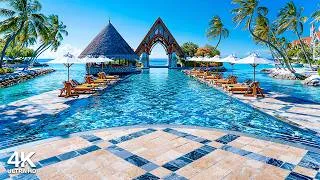 Thumbnail: Tropical Summer Jazz 🌴 Morning Ambience by Infinity Pool with Smooth Bossa Nova Guitar & Ocean Waves