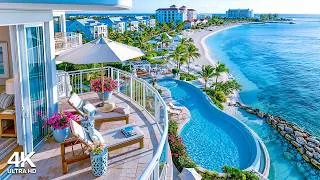 Thumbnail: Sunny Morning Jazz at Beach Balcony Ambience in Summer ~  Upbeat Bossa Nova Music for Study, Focus