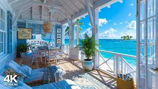 Thumbnail: Fresh Morning Ambience by the Sea 🌊 Happy Summer Bossa Nova Jazz & Ocean Sounds for Work, Relaxation