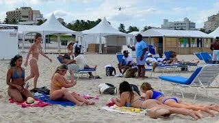 Thumbnail: 🇺🇸 Sunny day at 𝐌𝐈𝐀𝐌𝐈 𝐁𝐄𝐀𝐂𝐇 🐱 Bikini Beach walk !!