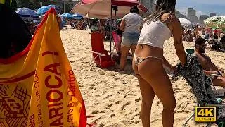 Thumbnail: Walking Leblon Beach in Rio de Janeiro 🇧🇷🔥 | 4K 60FPS | Atlantic Coast Sounds