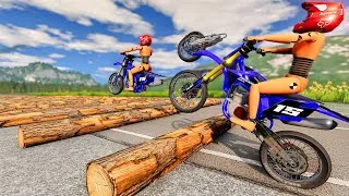 Thumbnail: Cars vs 100 Fallen Trees Challenge Part 2 | BeamNG.drive