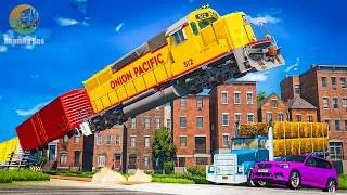 Thumbnail: Trains & Cars Crashes #1 | BeamNG.Drive