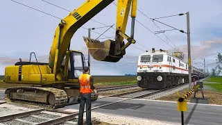 Thumbnail: Train vs JCB | Stops The Train on Level Crossing - BeamNG.Drive