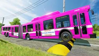 Thumbnail: Bus And Trucks Vs Massive Speed Bumps #4 - BeamNG.Drive