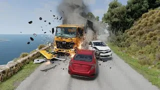 Thumbnail: Realistic Car Crash Compilation | Realistic Highway Accidents - BeamNG.drive #shorts 