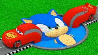 Thumbnail: Long Cars vs Sonic Potholes in Teardown