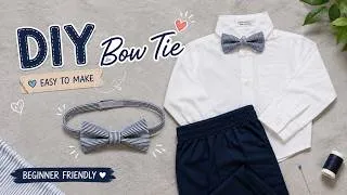 Thumbnail: DIY Cute Bow Tie for Kids from Scrap Fabric | Easy Sewing & Upcycling Tutorial| Handmade Bow Tie