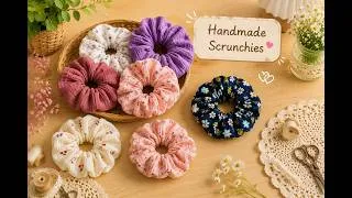 Thumbnail: How to Sew Scrunchies from Fabric Scraps | Easy DIY Hair Scrunchie Tutorial for Beginners
