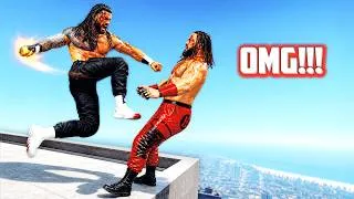 Thumbnail: GTA 5 WRESTLING LIKE WWE #54 (RKO, Spear, Spinebuster & More!)