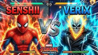 Thumbnail: 🔥 SENSHII vs VERIX – EPIC Marvel Tokon Fighting Souls Battle! 🔥
