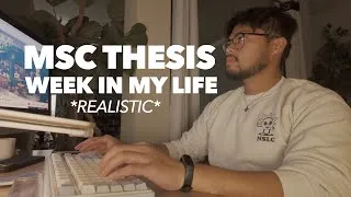 Thumbnail: Study Week in the Life of a Master's Medical Thesis Student | Thesis writing, Research reading