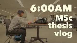Thumbnail: study vlog | thesis writing, exam cramming, grad student life, research reading, presentation prep