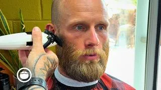 Thumbnail: Thinning Hair Man Finally Gets a Buzzcut and Super Beard Trim