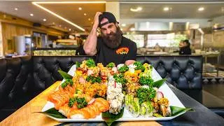 Thumbnail: I ATTEMPTED ITALY'S UNBEATEN SUSHI CHALLENGE...GET €1 CASH FOR EVERY PIECE YOU EAT! | BeardMeatsFood