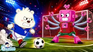 Thumbnail: BEAREE VS AI ROBOT! 🤖⚽ | Can Win Against The Robot? 😱 | Funny Story For Kids | Bearee Kids Show