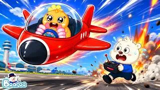 Thumbnail: TINY SPIDER FLIES BEAREE'S PLANE! 🕷️✈️ | Funny Remote Control Chase 😂 | Bearee Kids Show