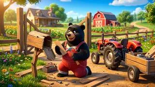 Thumbnail: 🐻 The Farm Mailbox Is Broken! Bear Farmer Builds a Brand-New Mailbox! 🚜 | Vehicles Farm Animated