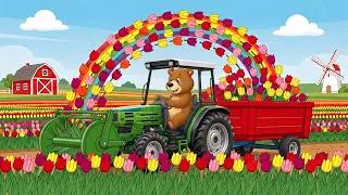 Thumbnail: 🌷 Farmer Plants and Harvests Colorful Tulips with a Trailer | Farm Cartoon