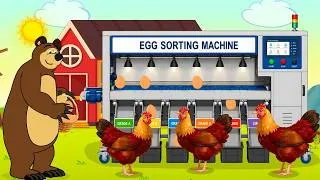 Thumbnail: 🐔 Farm Work: Modern Automatic Egg Sorting Machine | Farm Machinery Animation