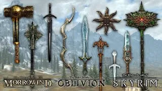 Thumbnail: Morrowind vs. Oblivion vs. Skyrim - Weapon Artifacts Comparison