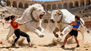Thumbnail: 🦁 Epic Lion vs Giant Bull | Arena Showdown | Who Will Win?