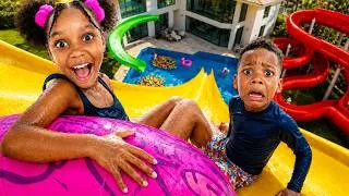 Thumbnail: I Secretly Built a Water Park in Our Backyard! (THEY Had No Idea)