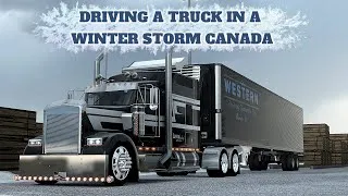 Thumbnail: KENWORTH TRUCK in a SNOW STORM | Canada Trucking  | American Truck