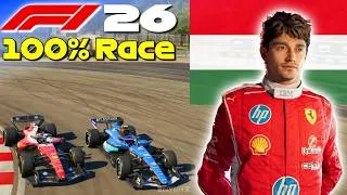 Thumbnail: F1 26 - Let's Make Leclerc World Champion #13: 100% Race Hungary