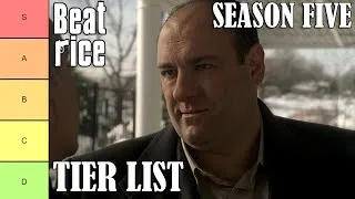 Thumbnail: The Sopranos Season Five Tier List | Ranked and Reviewed